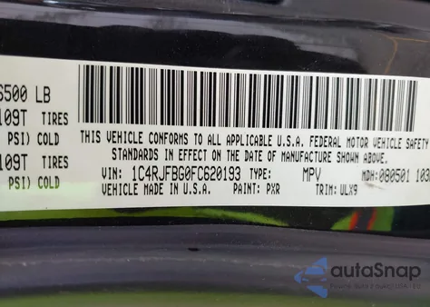 2015 Jeep Grand Cherokee Limited from USA, damaged, VIN 1C4RJFBG0FC620193